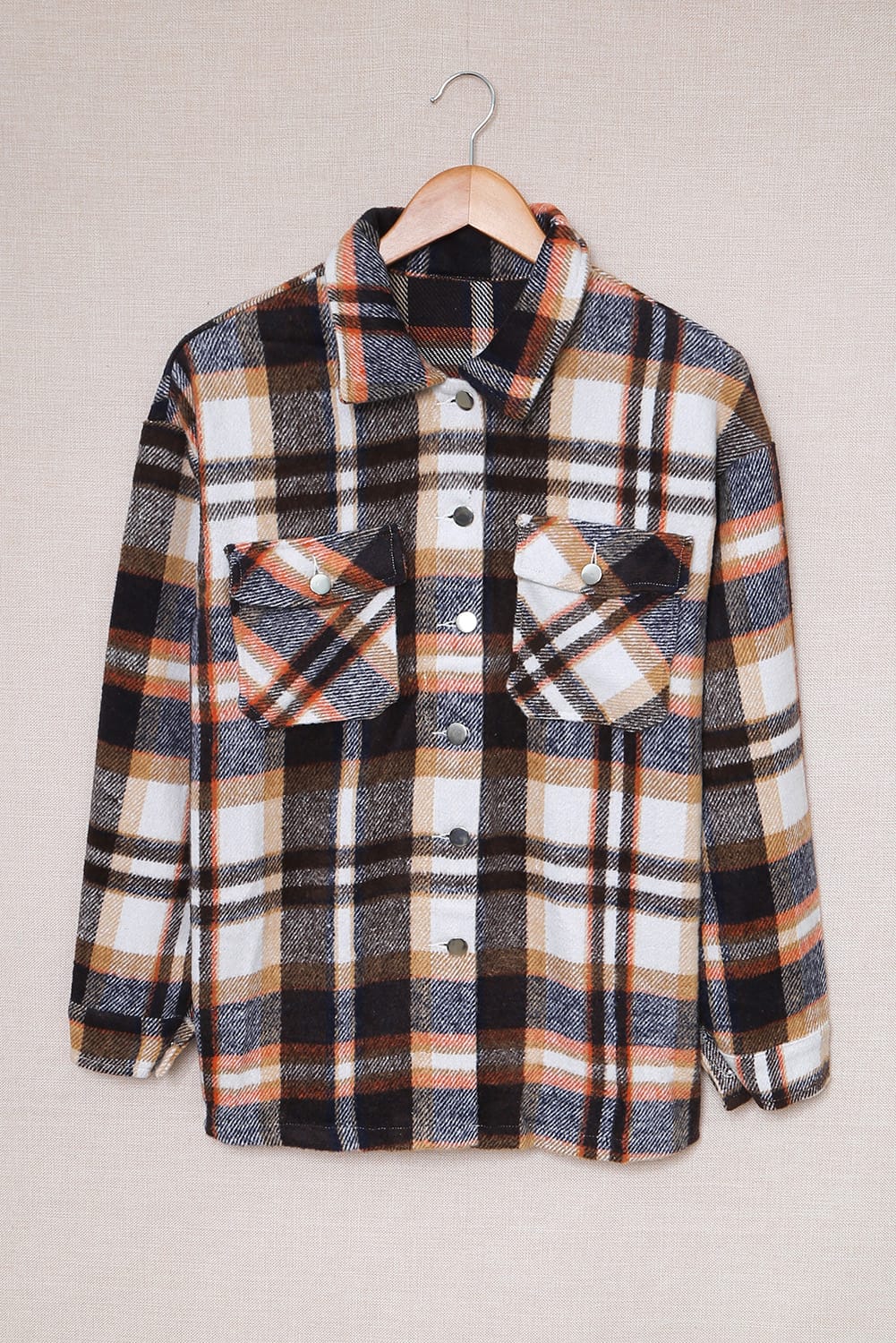 Plaid Button Up Flannel Shacket