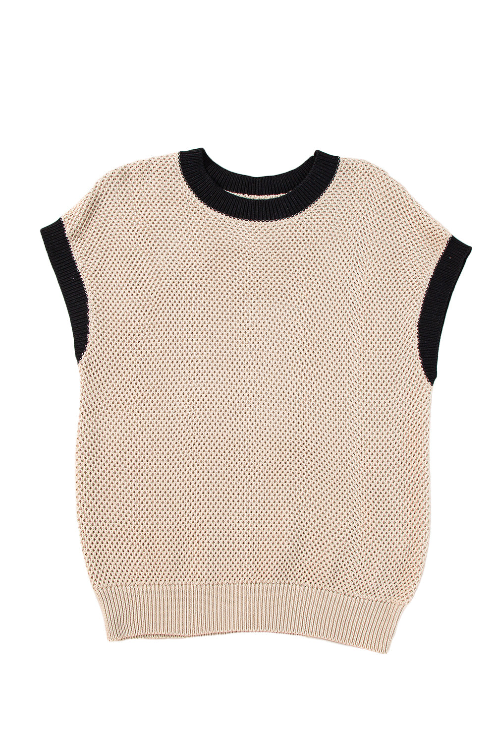 Contrast Trim Knit Top