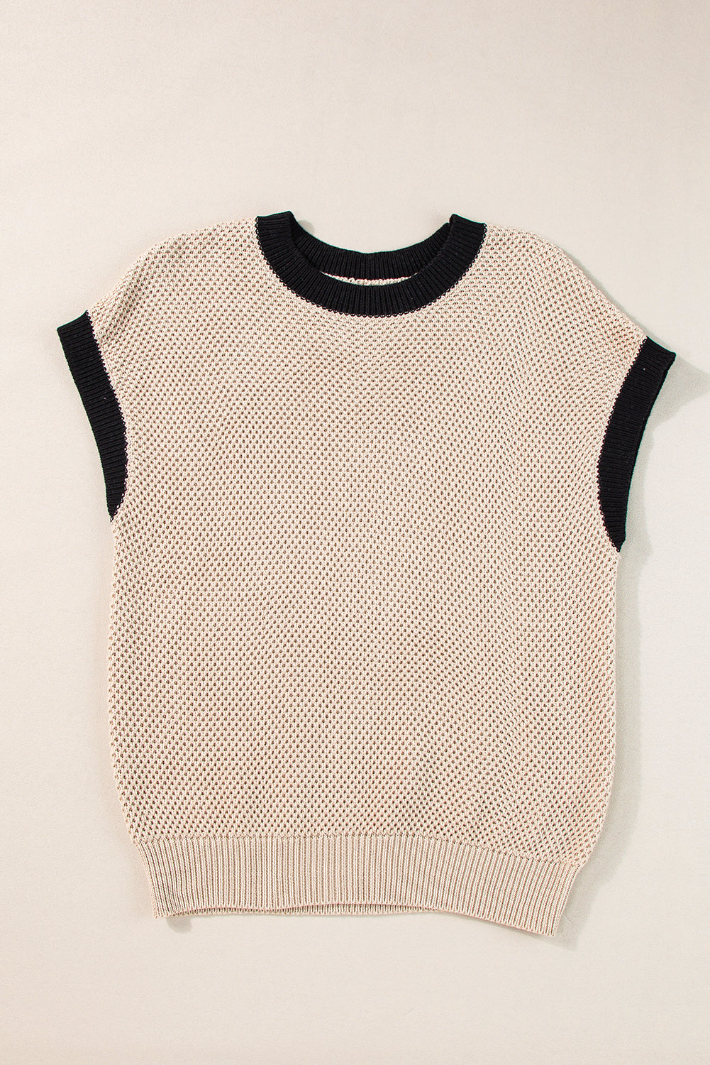 Contrast Trim Knit Top