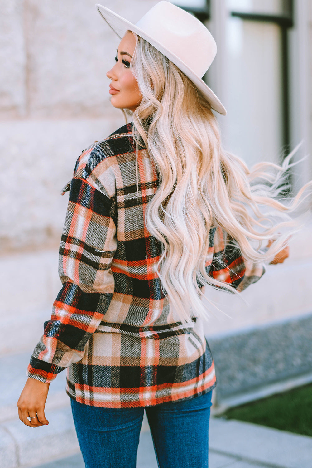 Plaid Button Up Flannel Shacket