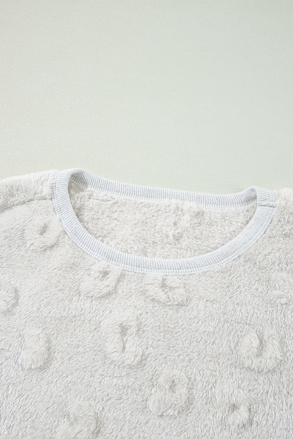 Textured Leopard Fleece Lounge Set (Shorts)