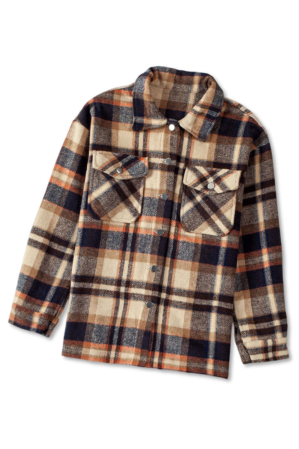 Plaid Button Up Flannel Shacket