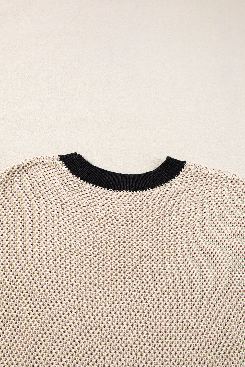 Contrast Trim Knit Top