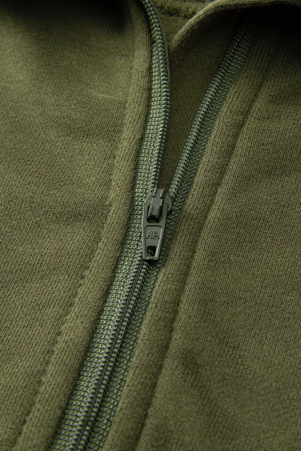 Zip Up Pop Collar Ribbed Sweatshirt