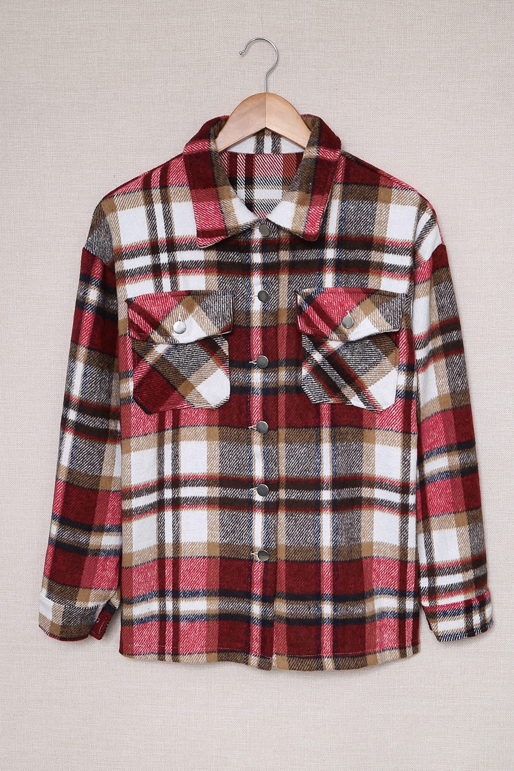 Plaid Button Up Flannel Shacket
