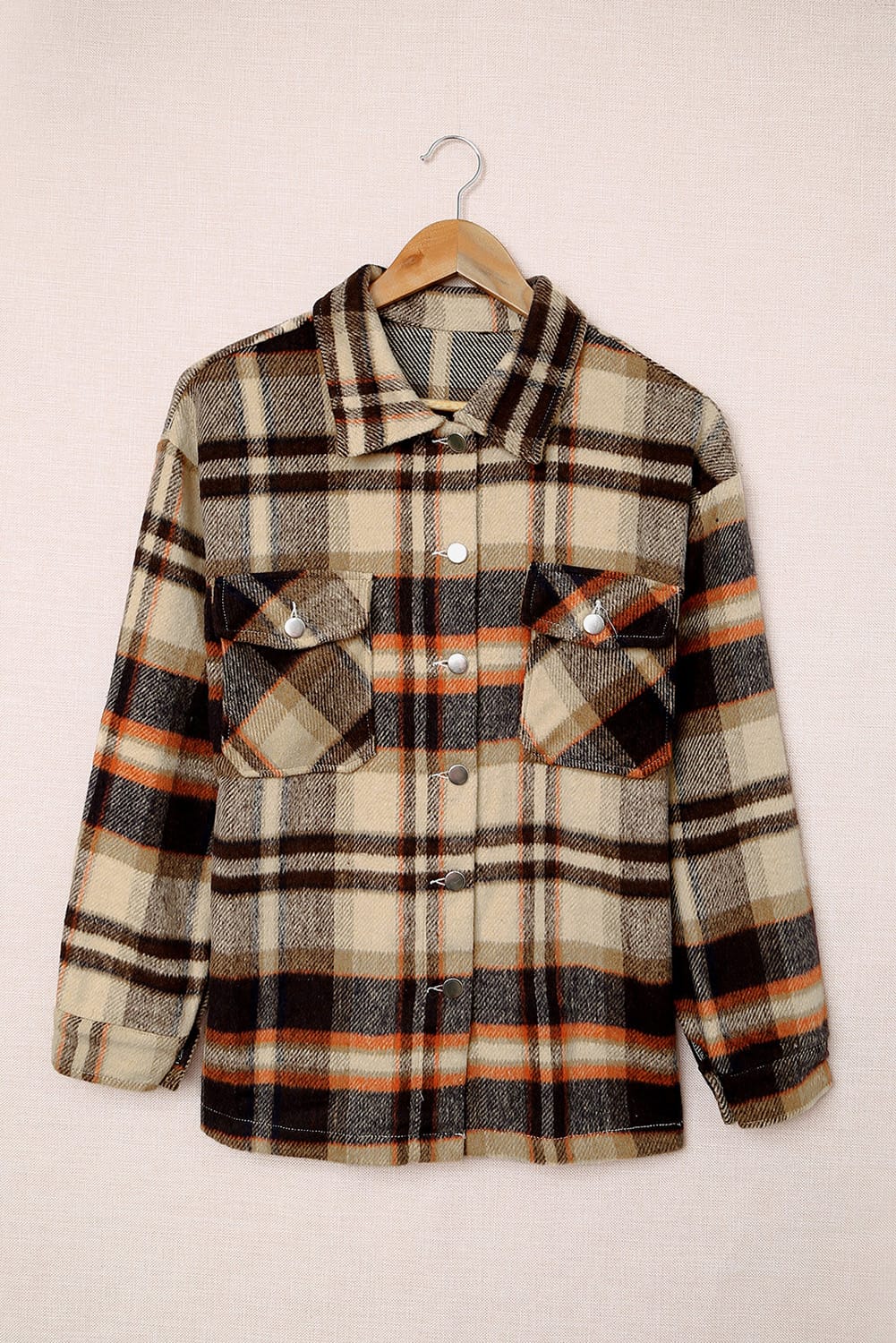 Plaid Button Up Flannel Shacket
