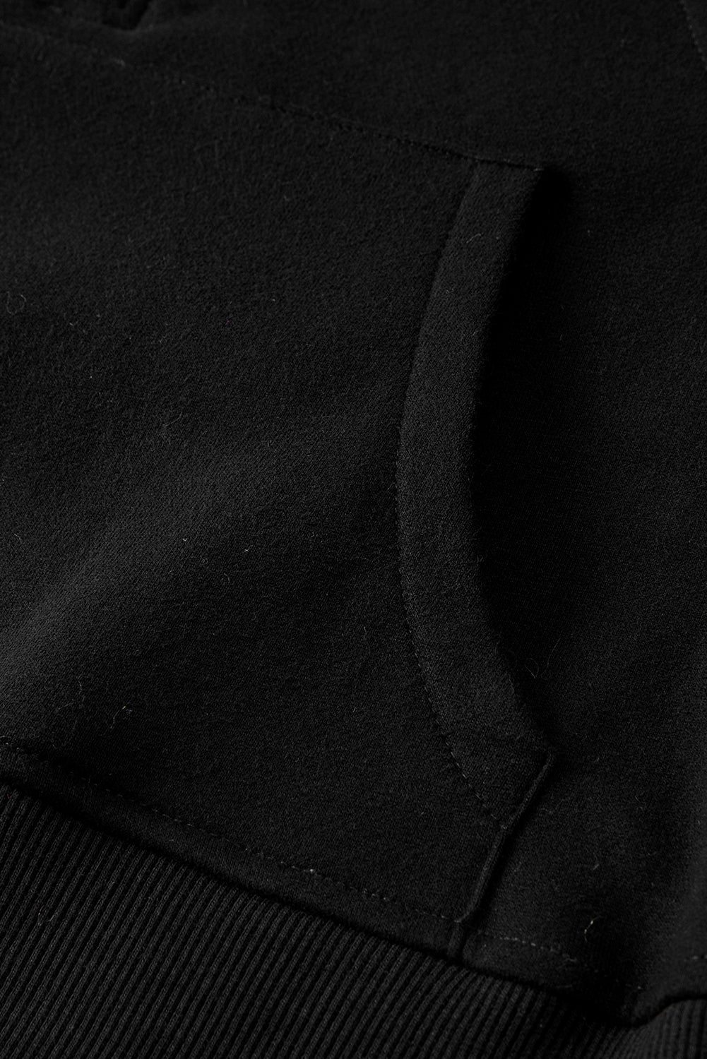 Zip Up Pop Collar Ribbed Sweatshirt