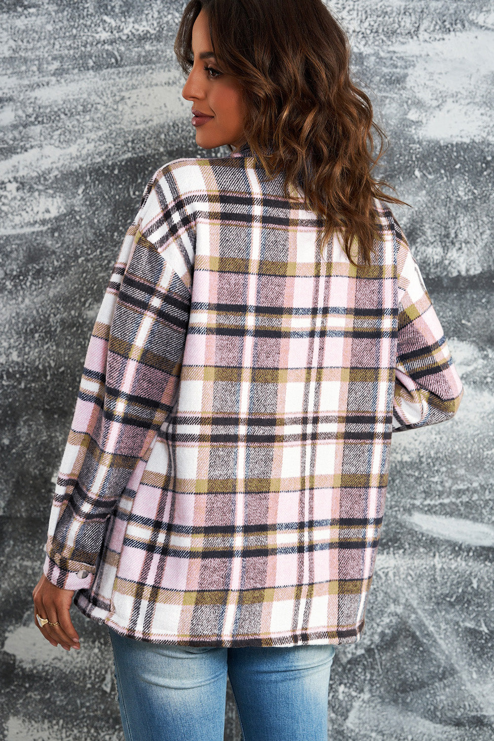 Plaid Button Up Flannel Shacket
