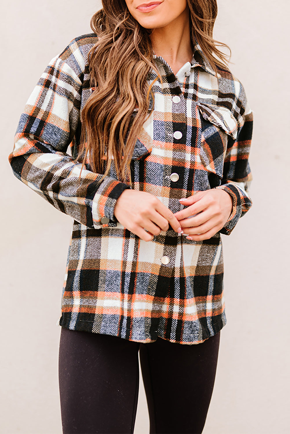Plaid Button Up Flannel Shacket