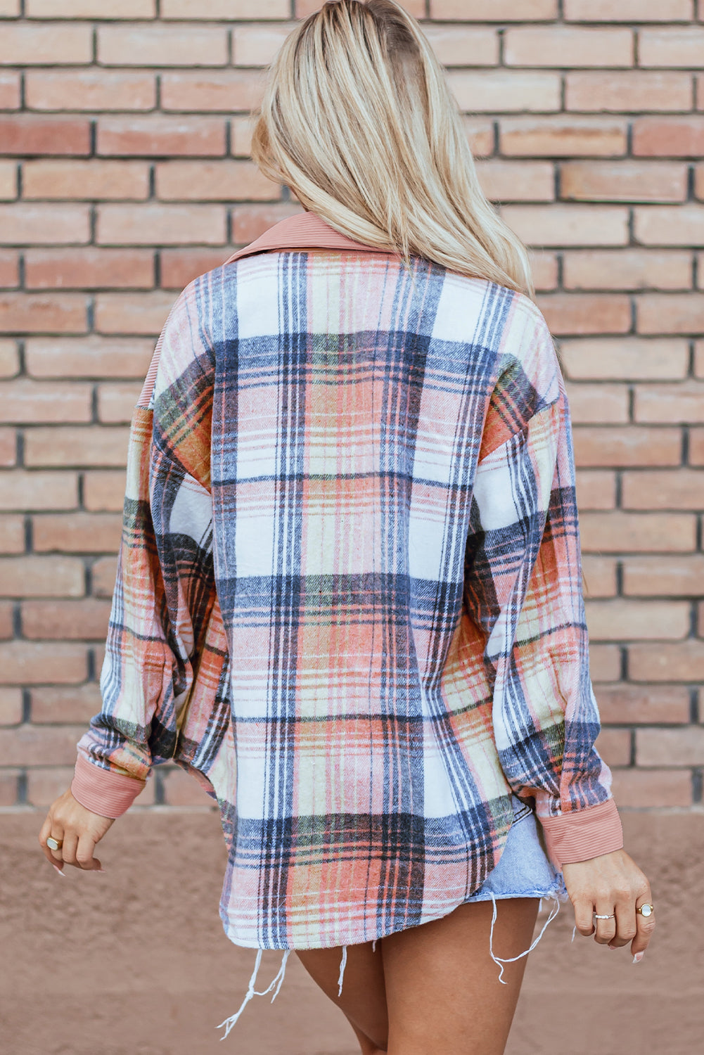 Plaid Corduroy Shacket