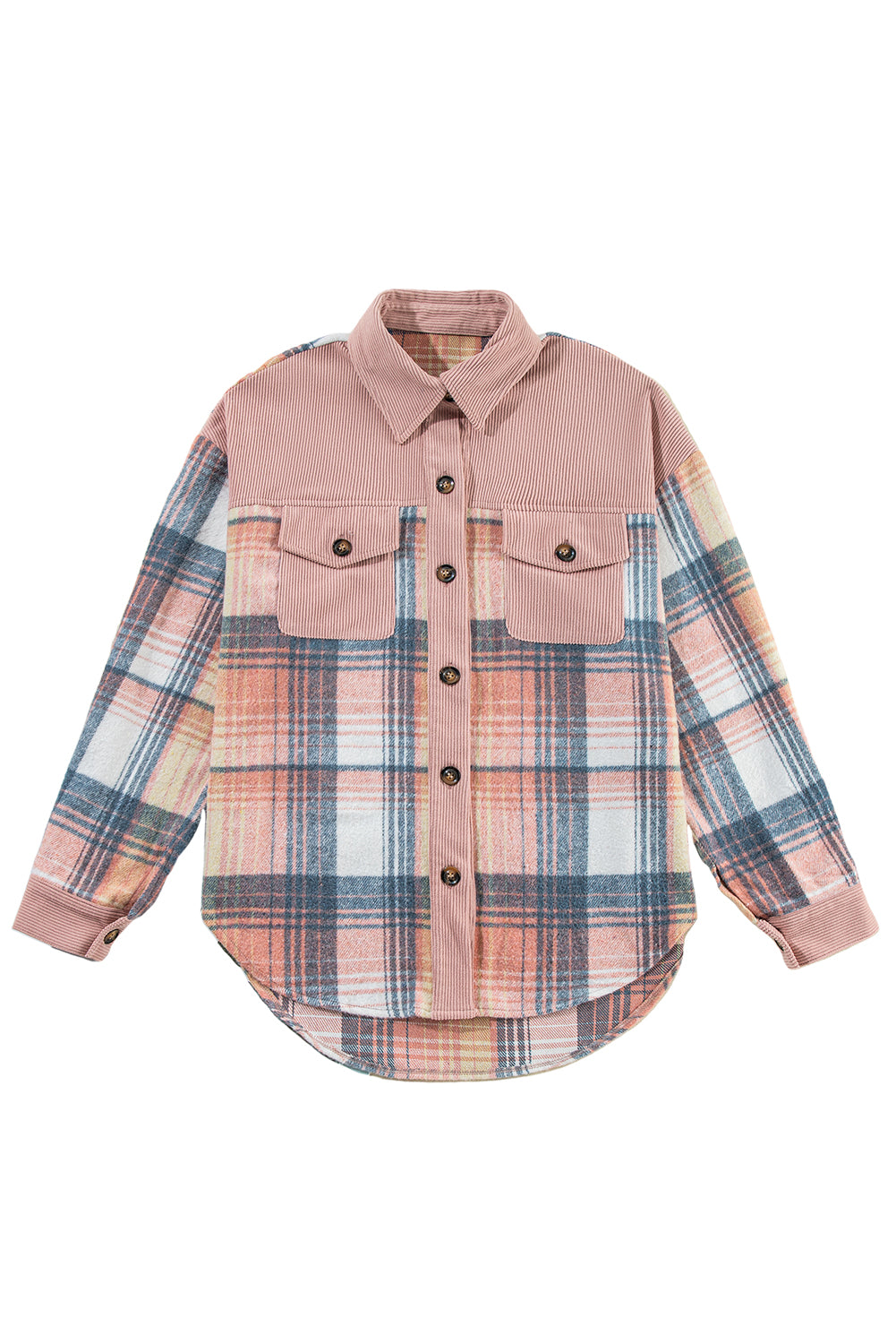 Plaid Corduroy Shacket