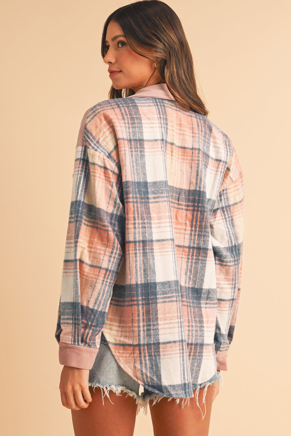 Plaid Corduroy Shacket