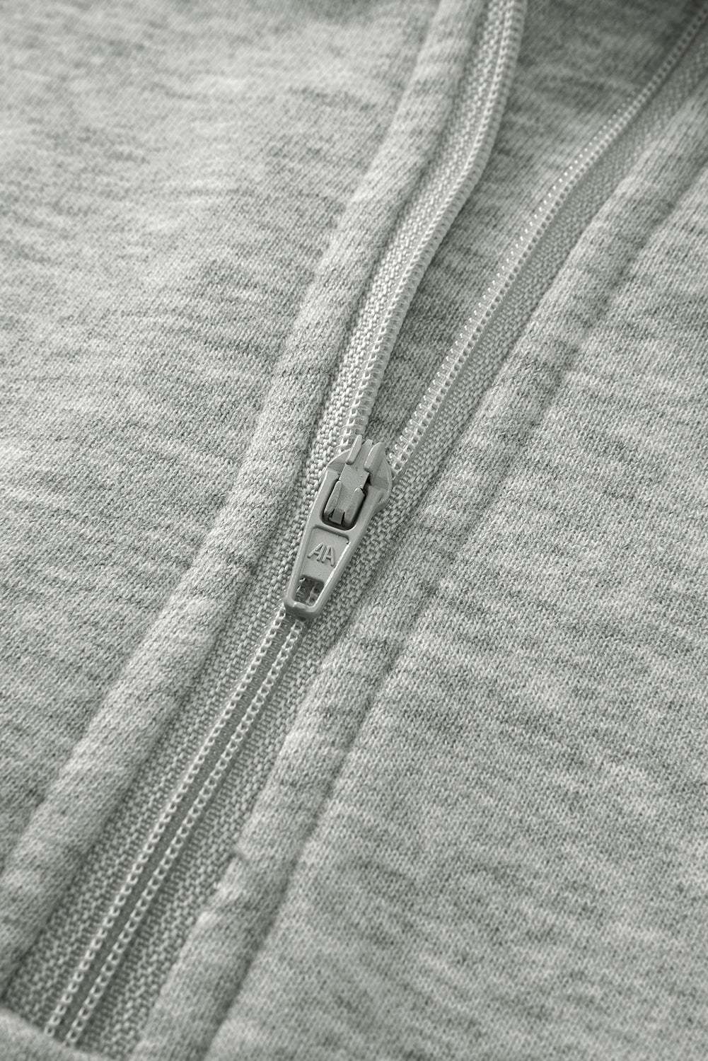 Zip Up Pop Collar Ribbed Sweatshirt