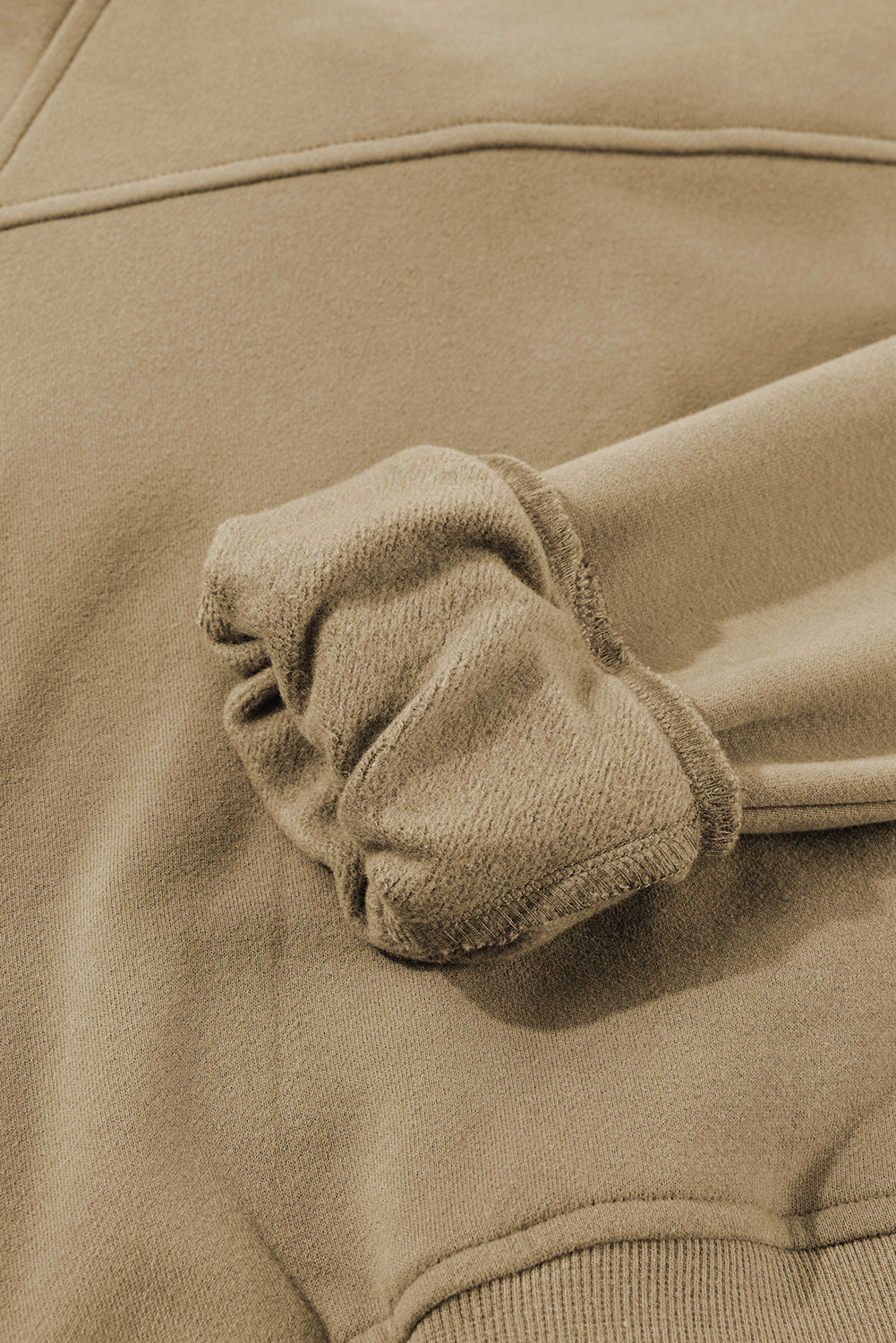 Zip Up Pop Collar Ribbed Sweatshirt
