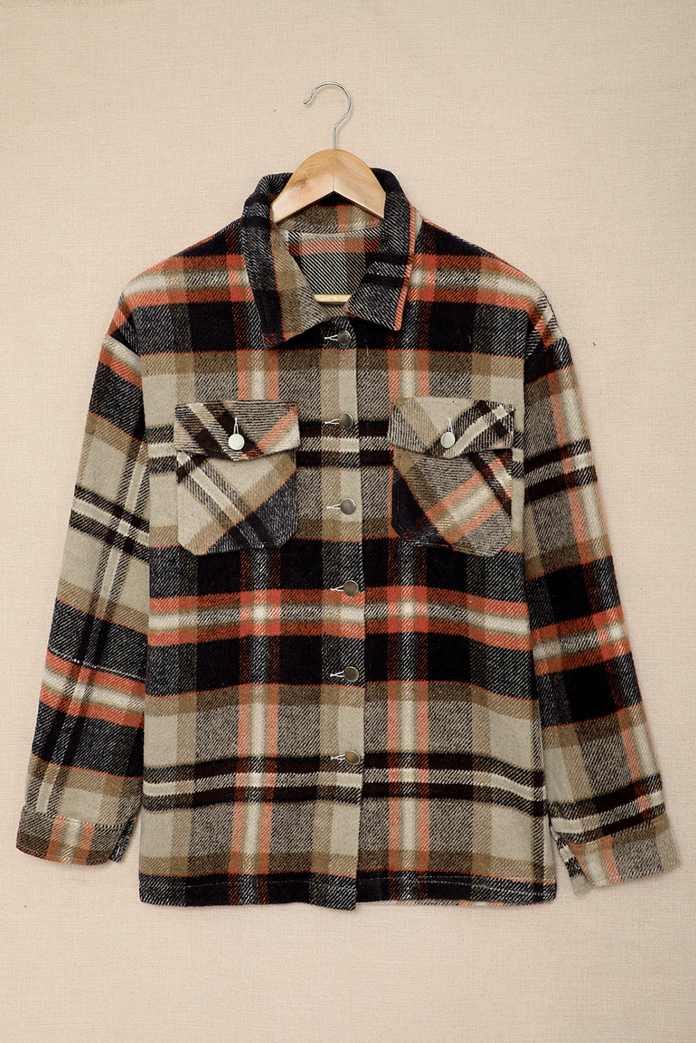 Plaid Button Up Flannel Shacket