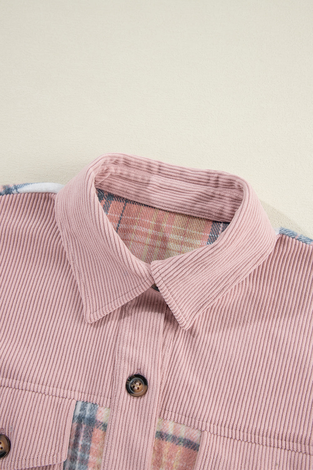Plaid Corduroy Shacket
