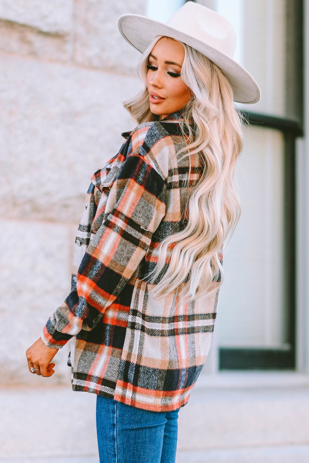 Plaid Button Up Flannel Shacket