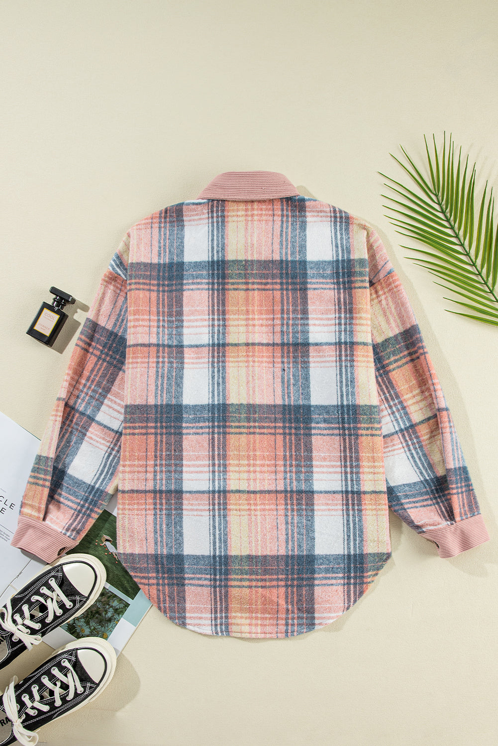 Plaid Corduroy Shacket