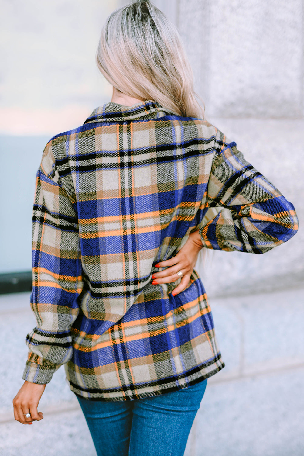Plaid Button Up Flannel Shacket