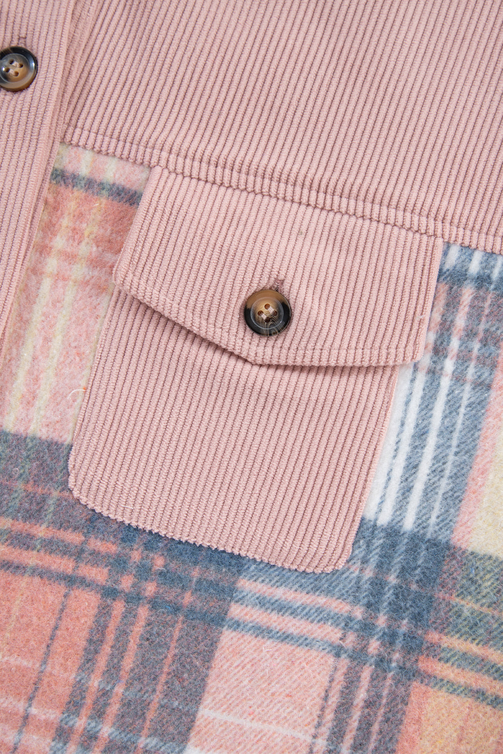 Plaid Corduroy Shacket
