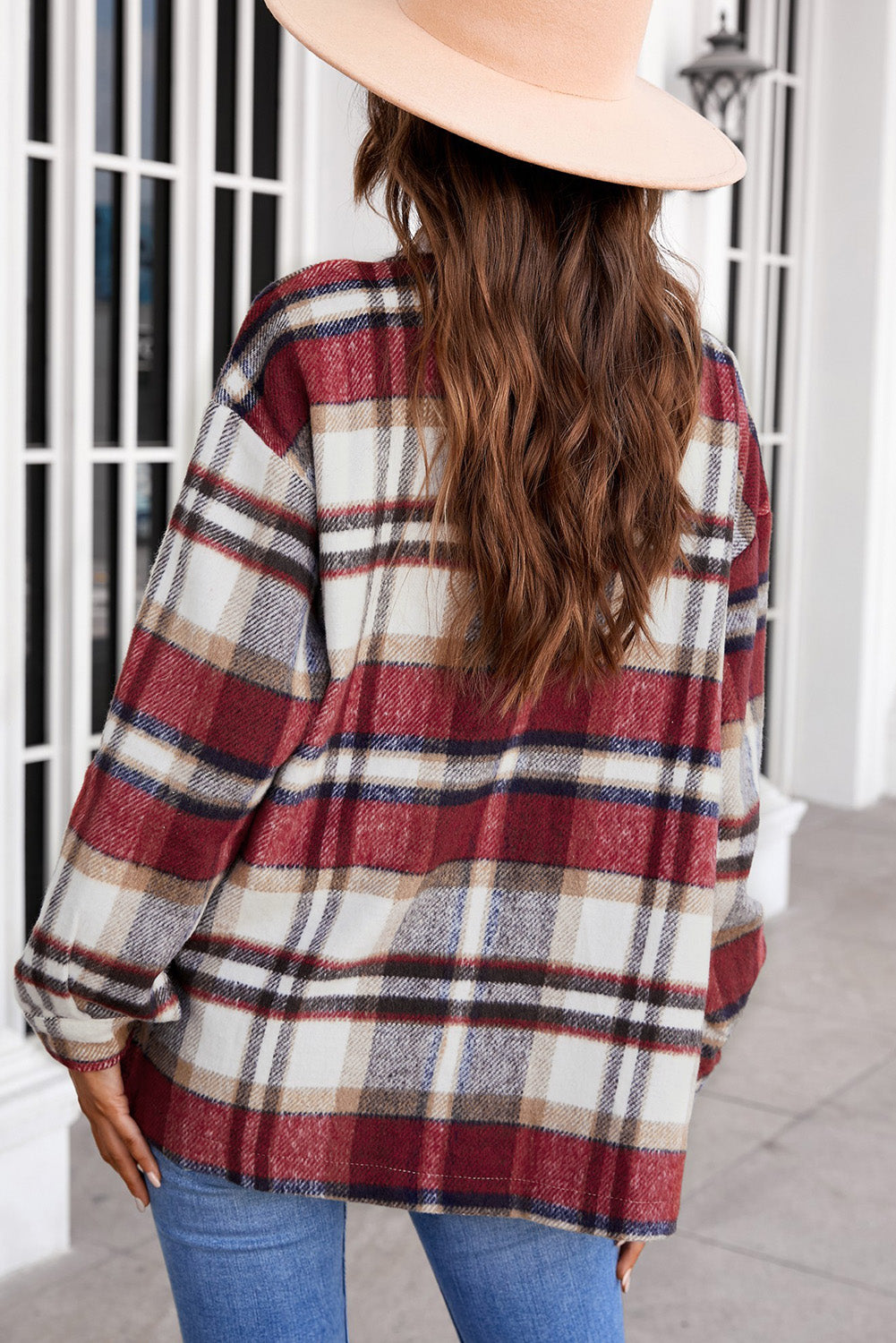 Plaid Button Up Flannel Shacket