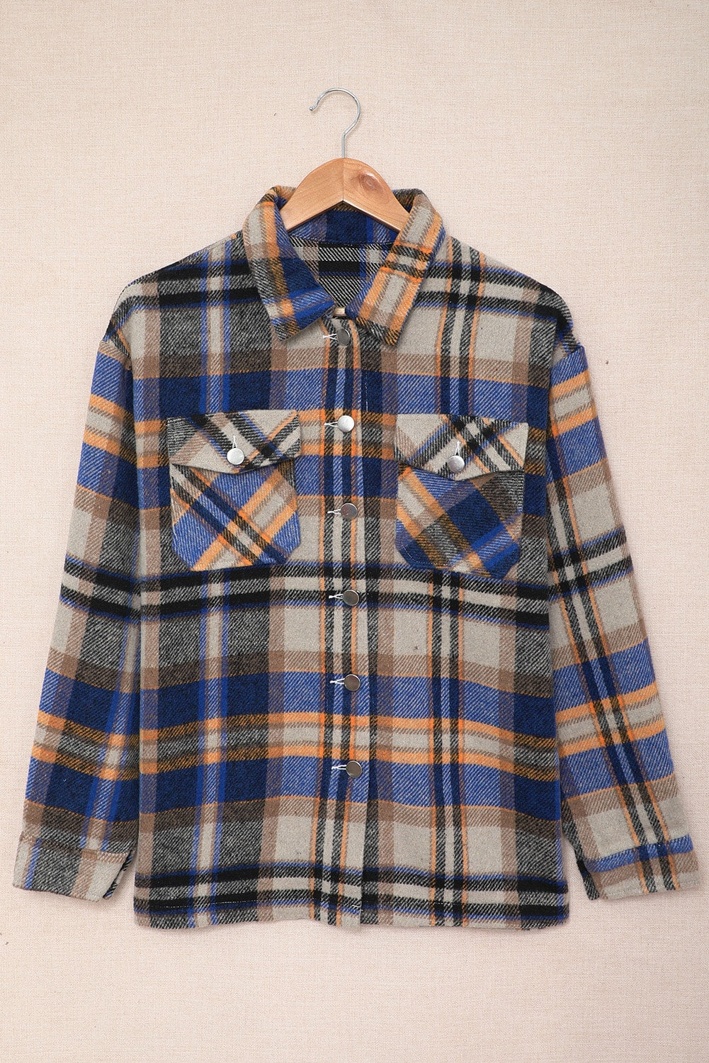 Plaid Button Up Flannel Shacket